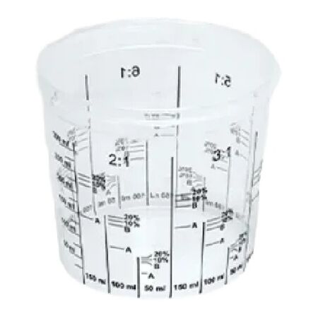 Mixing Cup 400ml | Durable Plastic | Calibrated Measurement Markings | Reusable Design by CW Brands