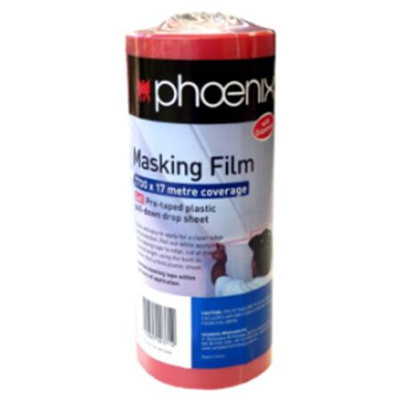 Masking Film with Dispenser | 2700mm Width | Self Static Cling & Quality Adhesive | Indoor/Outdoor Use by CW Brands