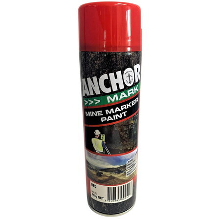 Anchor Mine Marker Red 400GM | Non-Flammable | 360° Spray | Quick Drying by CW Brands