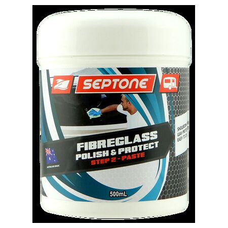 Fibreglass Polish Paste 500ml | Carnauba Wax & Silicone Polymers | Restores & Protects by CW Brands