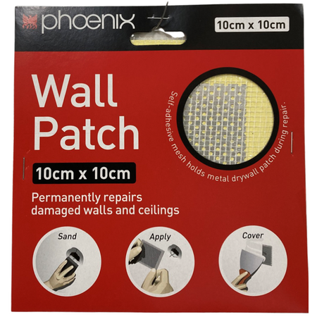 Wall Repair Patch 10cm x 10cm | Durable Repair Mesh | Quick & Easy Solution by CW Brands