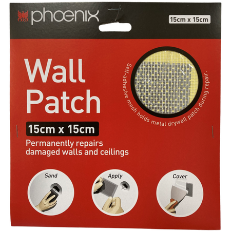 Wall Repair Patch 15cm x 15cm | Durable Repair Mesh | Quick & Easy Solution by CW Brands