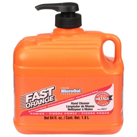 Fast Orange Pumice Hand Cleaner | Biodegradable Formula | Deep Cleaning with Citrus Scent | 1.8L by CW Brands