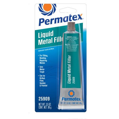 Liquid Metal Filler 99g | Drills, Sands, Paints | Water, Oil, Gas Resistant by CW Brands