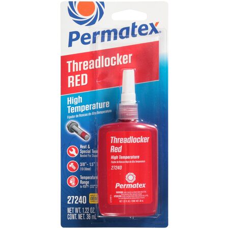 High Temperature Threadlocker Red | 36ml Volume | High Strength & Heat Resistant | Precision Applicator by CW Brands