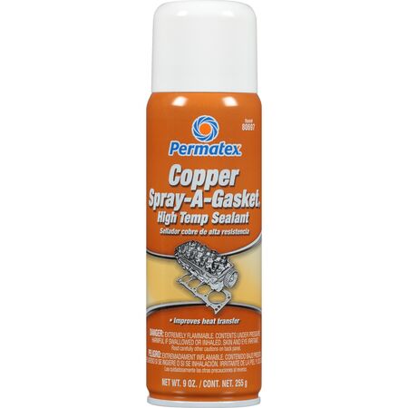Copper Spray Gasket Sealant | -45°C to 260°C | Fast-Drying & Automotive Fluid Resistant | 255g by CW Brands