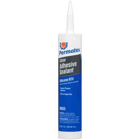 Clear RTV Silicone Adhesive Sealant | -59°C to 204°C | Waterproof & Flexible | Indoor/Outdoor Use by CW Brands