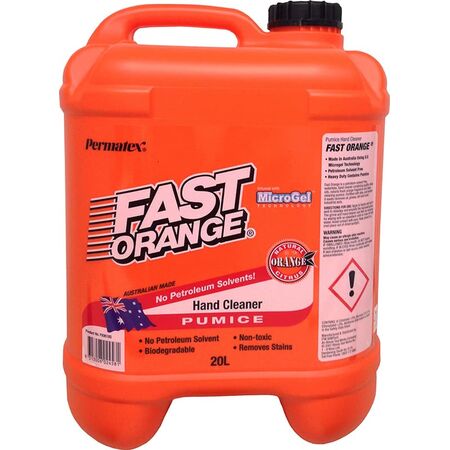 Fast Orange Pumice Hand Cleaner | Biodegradable Formula | Fresh Citrus Scent | Premium Skin Conditioners | 20L by CW Brands