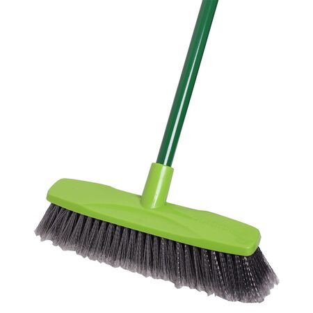 Premium Outdoor Broom | Durable Bristles | Flagged Ends for Fine Dust Collection | 300mm Head by CW Brands