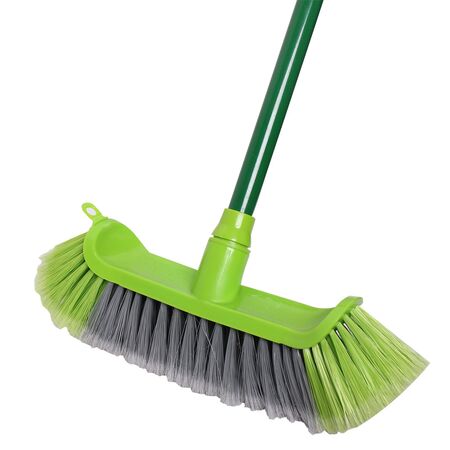 Skirting Board Broom with Handle | 240mm Width | Soft Fibres & Angled Bristles | Comfortable Grip by CW Brands