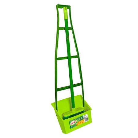 Long Handled Dustpan Set | Ergonomic Design | Soft Bristles & Flagged Ends | CW Brands