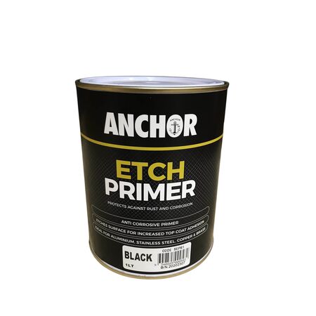 Etch Primer Black 1LT | Fast Drying | Exceptional Adhesion | Versatile Use by CW Brands