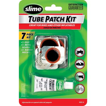 Bicycle Tube Patch Kit | 5 Rubber Patches & Metal Scuffer | 11ml Rubber Cement by CW Brands