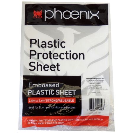 Plastic Drop Sheet | Disposable Surface Protection | Protects Paint Drips & Dust | Versatile Use by CW Brands