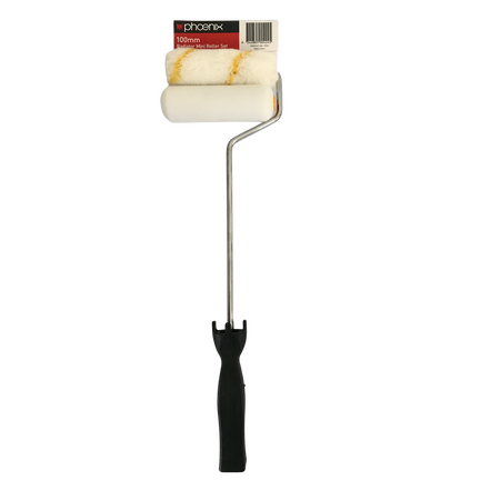 Mini Paint Roller Frame 100mm | Fabric & Foam Sleeve | High-Quality Coverage by CW Brands