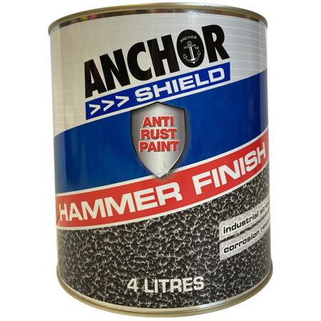 Hammer Finish Paint 4LT | Durable Protective Coating | Uniform Hammer Pattern | Slip Resistant | Blue by CW Brands
