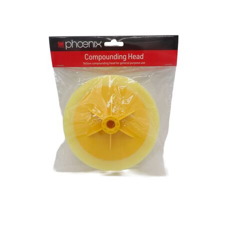 Compounding Head Yellow 150mm | Aggressive Cutting | High-Density Foam | Heavy Duty by CW Brands