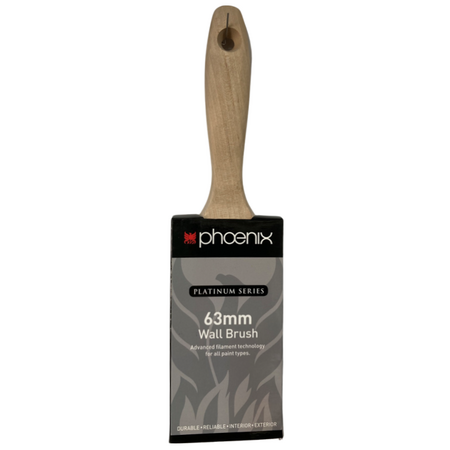 Wall Brush 63mm | Nylon Polyester Blend Filament | Stiff for Extra Control | Stainless Steel Ferrule by CW Brands