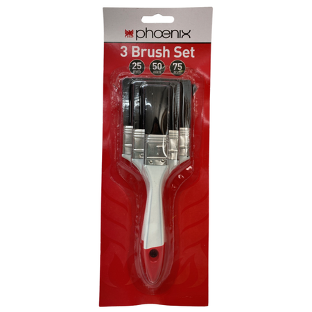 Paint Brush Set 25mm, 50mm, 75mm | Economical & Versatile | Ideal for DIY by CW Brands