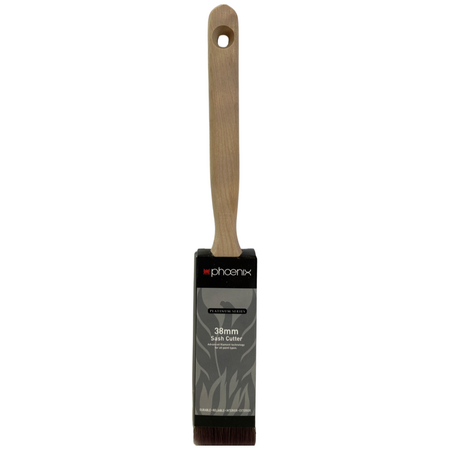 Sash Cutter Brush 38mm | Stiff Nylon Polyester Filament | Stainless Steel Ferrule & Pins | CW Brands