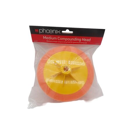 Compounding Head 150mm | Medium Firmness | Moderate Cutting & Polishing | Orange by CW Brands