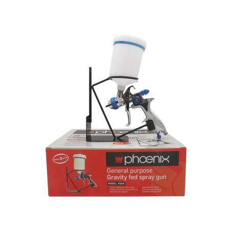 Spray Gun Kit | 1.4mm, 1.8mm, 2.5mm Nozzles | Ergonomic Design & Adjustable Controls by CW Brands