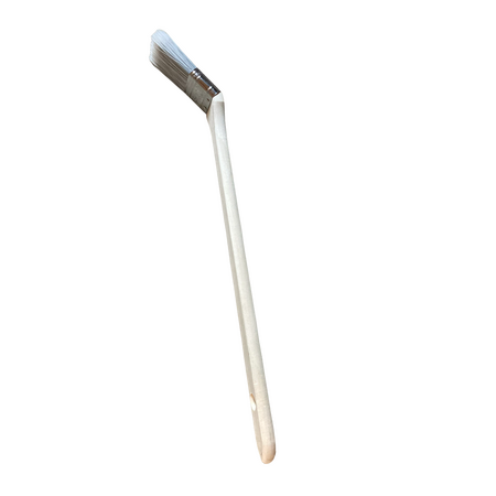 Radiator Brush 38mm | Offset Timber Handle | Stainless Steel Ferrule | Tapered Synthetic Filament by CW Brands