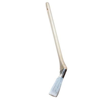 Radiator Brush 50mm | Offset Timber Handle | Stainless Steel Ferrule | Tapered Synthetic Filament by CW Brands