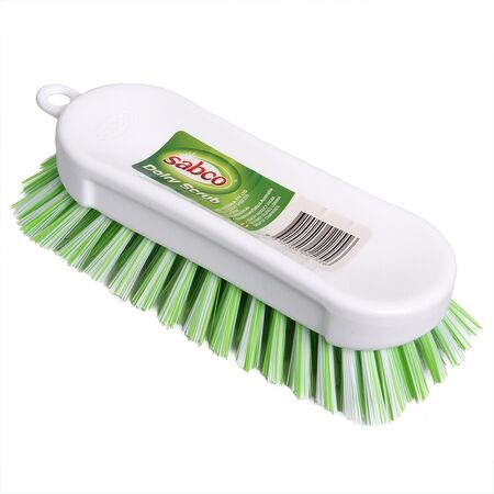 Dairy Scrub Heavy Duty Cleaning Brush | Non-Absorbent Nylon Bristles | Ergonomic Grip | Food Area Hygiene by CW Brands