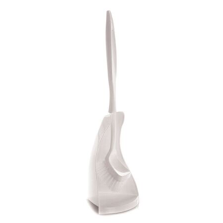 Toilet Brush Set with Mildew Resistant Bristles & Holder | Durable Plastic by CW Brands