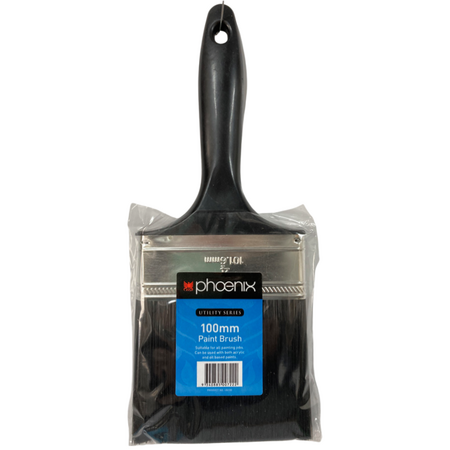 Utility Brush 100mm | Works with Acrylic & Enamel Paints | Easy to Clean by CW Brands