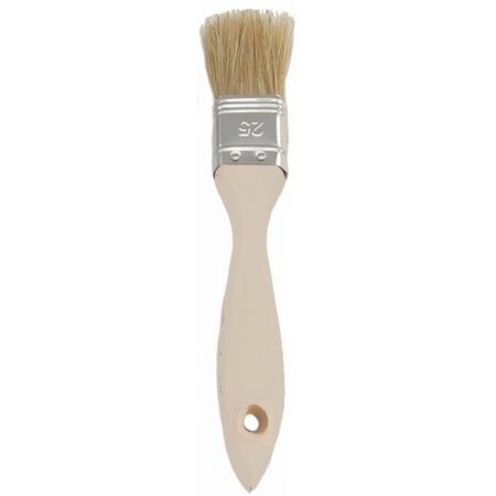 White Bristle Brush 12mm | Wooden Handle | Economical Design | Versatile Use by CW Brands