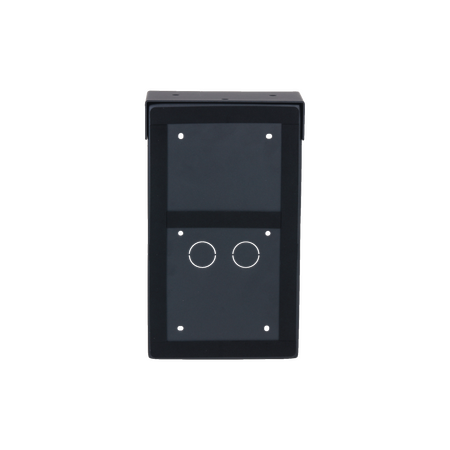 Surface Mounted Security Camera Box with Rain Cover | Durable Weather-Resistant Plastic | Black by Dahua Technology