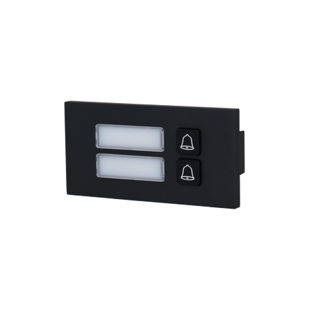 IP Apartment Intercom Module | 2 Buttons | Black Finish | Pro Series by Dahua Technology