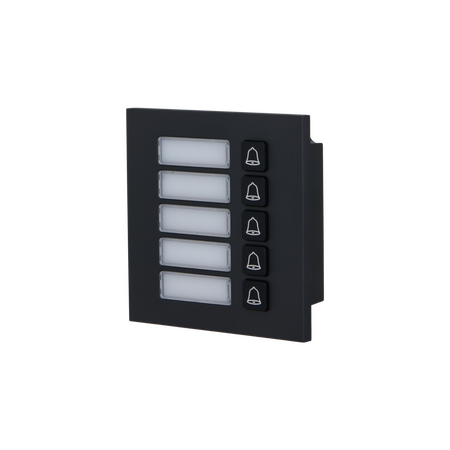 IP Apartment Intercom 5 Button Module | Easy Visitor Selection | Black Design | Compatible with Dahua Pro Series by Dahua
