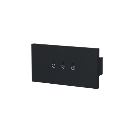 IP Apartment Intercom LED Display Module | 3 LED Screen | Black Finish | Compatible with Dahua Systems by Dahua Technology