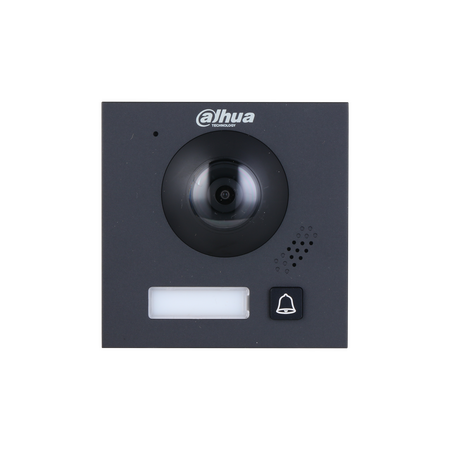 IP Apartment Intercom | 2MP HD Camera | IK07 & IP65 Rated | Black by Dahua Technology