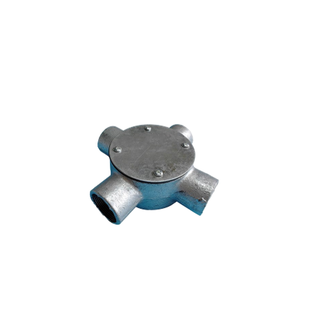 Junction Box 4 Way | Galvanized & Stainless Steel | Push On Locfit Design | 20mm Conduit Entry by United Manufacturers Australia