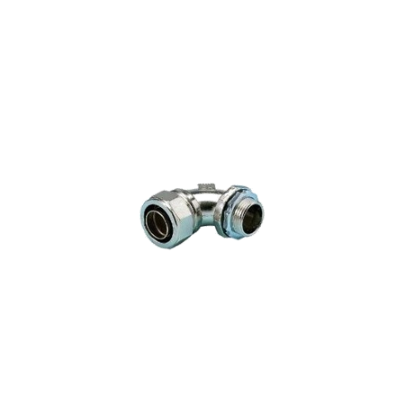 Liquid Tight Connector 90 Degree 32mm | IP66 Waterproof | Nickel Plated Steel & TPE/Rubber by United Manufacturers Australia