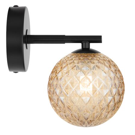 FELTON 1 LIGHT WALL LIGHT BLACK