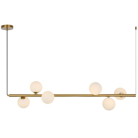ELSON 6 LIGHT PENDANT ANTIQUE GOLD