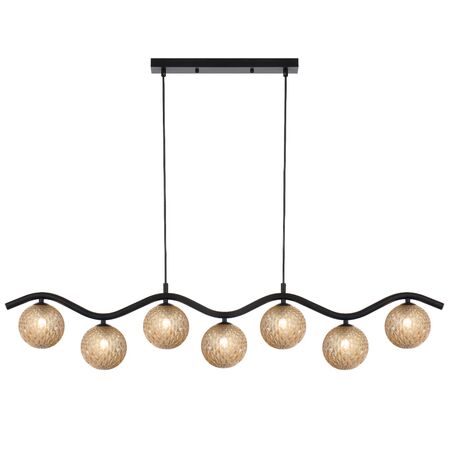 ORTON 7 LIGHT PENDANT BLACK