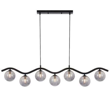 ORTON 7 LIGHT PENDANT BLACK