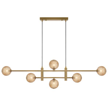 TYSON 6 LIGHT PENDANT ANTIQUE GOLD