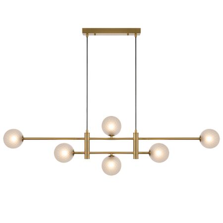 TYSON 6 LIGHT PENDANT ANTIQUE GOLD