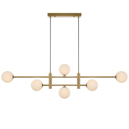 TYSON 6 LIGHT PENDANT ANTIQUE GOLD