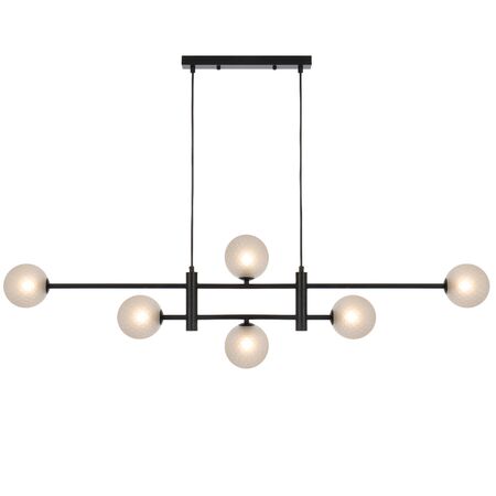 TYSON 6 LIGHT PENDANT BLACK