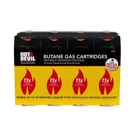 Butane Gas Cartridge – 4 Pack