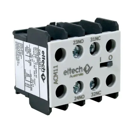 Auxiliary Contact – Mini 1 x NO + 1 x NC