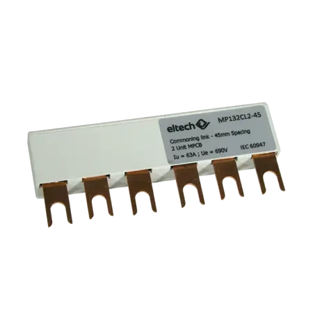 Commoning Link for 2 x 32A 91mm MPCBs 45mm Spacing